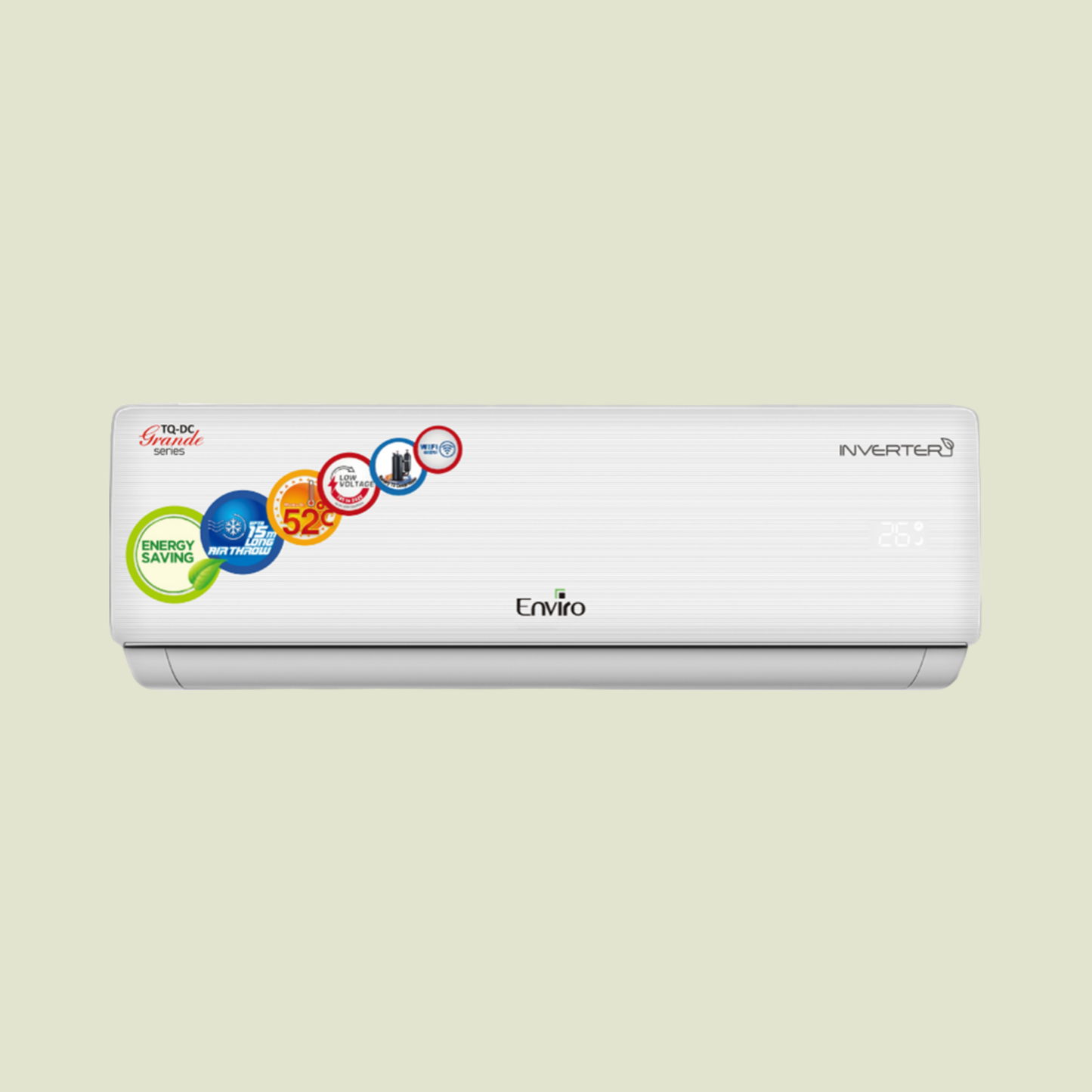 ENVIRO Grande Series AC EAC-18 TQ-GR 18000 BTU's  (1.5 Ton)