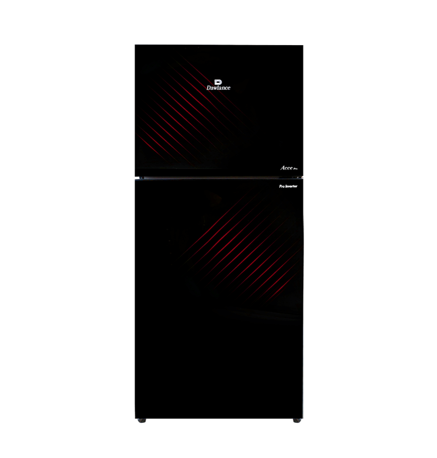 DAWLANCE Glass Door, Inverter Pro Refrigerator REF 9191WB Acce Pro Crimson Red