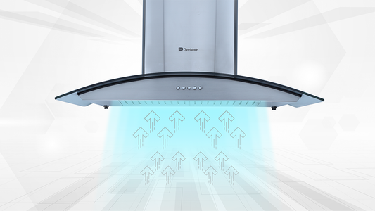 DAWLANCE Curved Glass Hood DCB 9630 B A SERIES