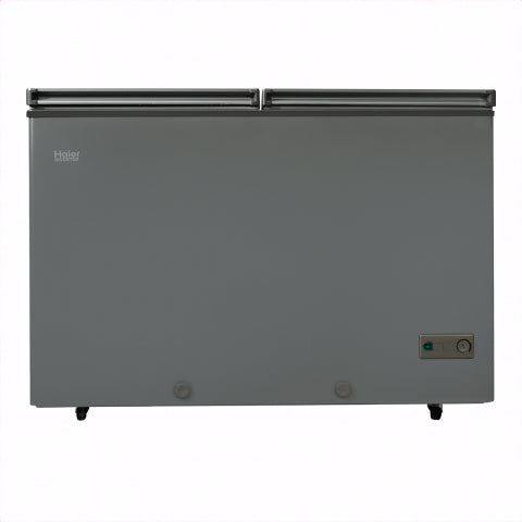 HAIER Double Door Deep Freezer HDF-385 Inverter Grey