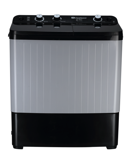 DAWLANCE Twin Tub Washing Machine DW-7500 TWIN TUB GLASS LID BLACK/GREY