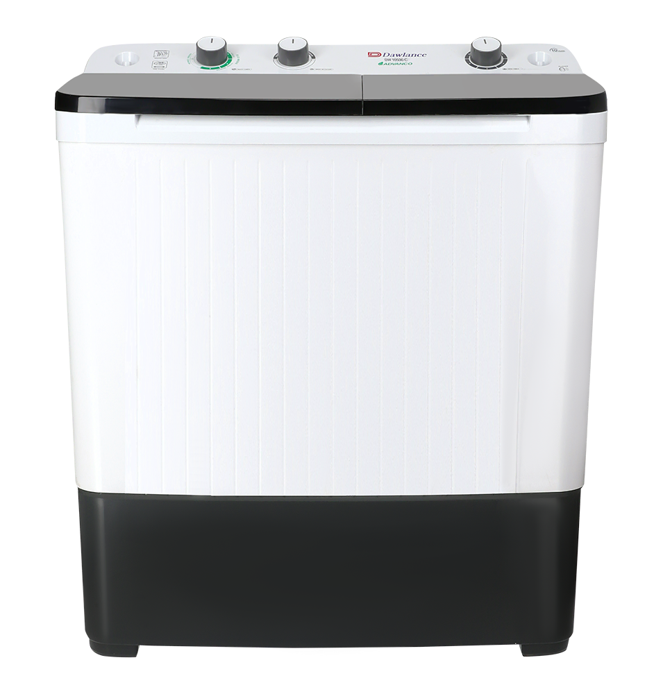 DAWLANCE Twin Tub Washing Machine WMDW-10500 TWIN TUB CLEAR LID (WHITE)