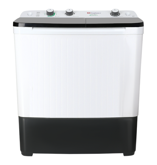 DAWLANCE Twin Tub Washing Machine DW 7500 TWIN TUB CLEAR LID (WHITE)