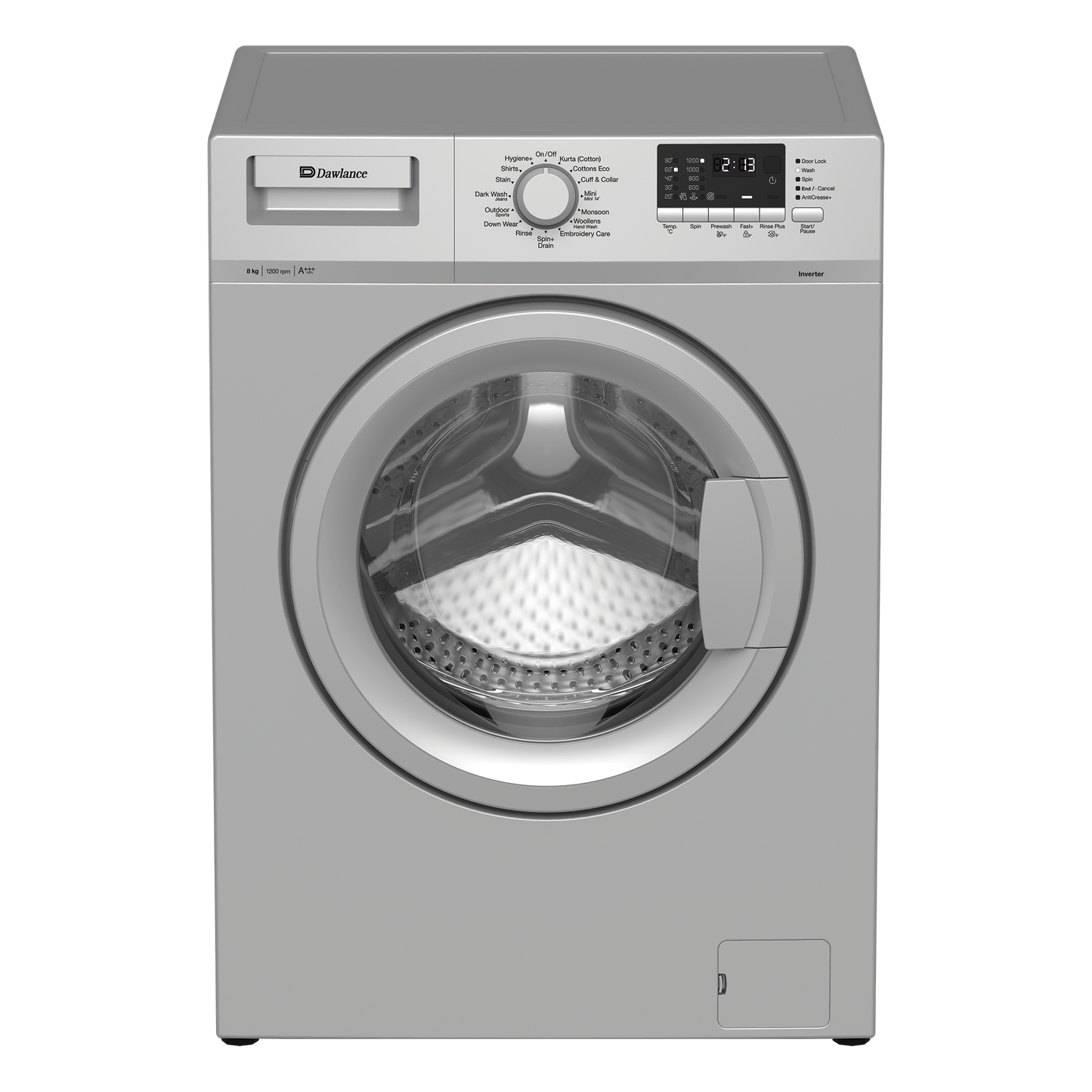 DAWLANCE Fully Automatic, Front Load Washing Machine DWF-8120 Gr INV (8 KG)