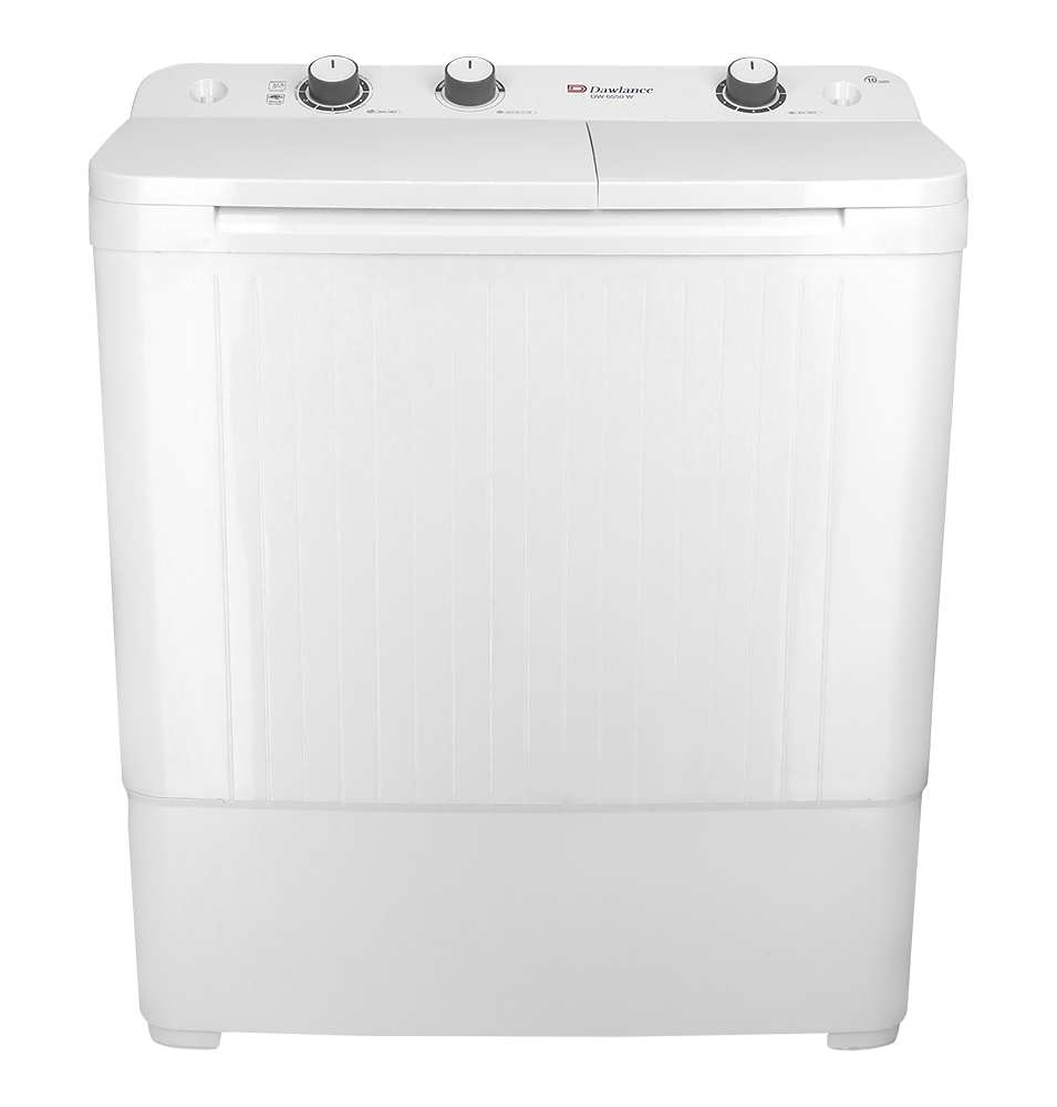 DAWLANCE Twin Tub Washing Machine DW-6550 TWIN TUB CLEAR LID (WHITE)